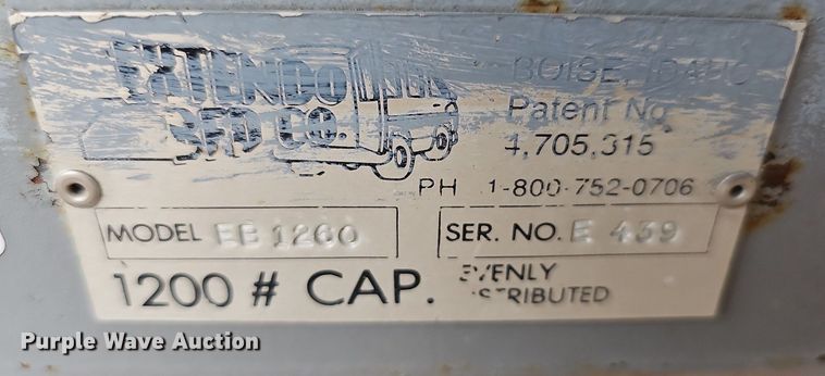 image for item NJ9806 Extendo Bed Co. EB1260  bed slide