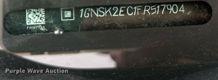 image for item NQ9301 2015 Chevrolet Tahoe Police  SUV