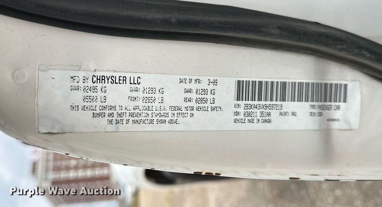 image for item NQ9302 2009 Dodge Charger