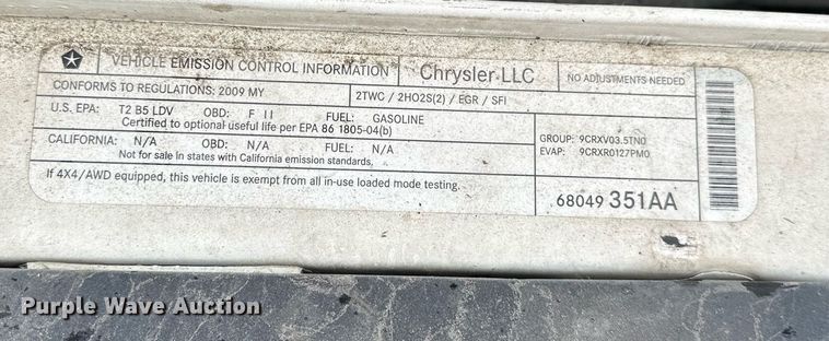 image for item NQ9304 2009 Dodge Charger