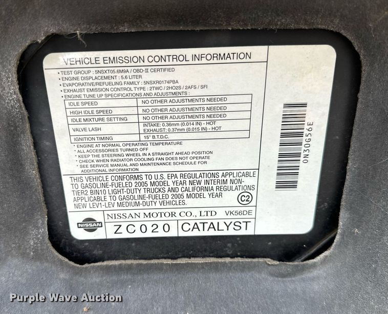 image for item NQ9308 2005 Nissan Titan