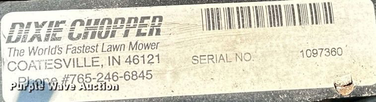 image for item OC9217 Dixie Chopper  ZTR lawn mower