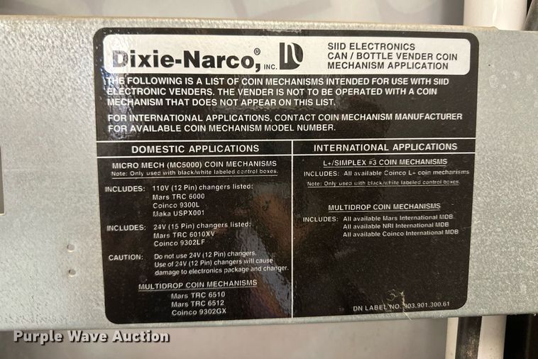 image for item OC9492 (2) vending machines