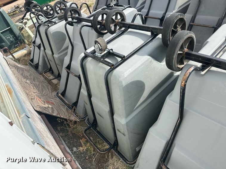 image for item OC9493 (15) poly trash carts
