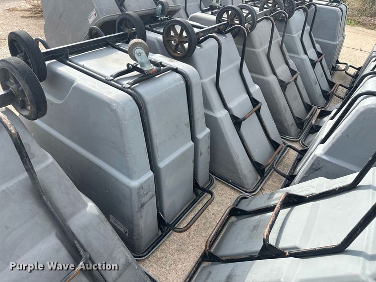 image for item OC9493 (15) poly trash carts