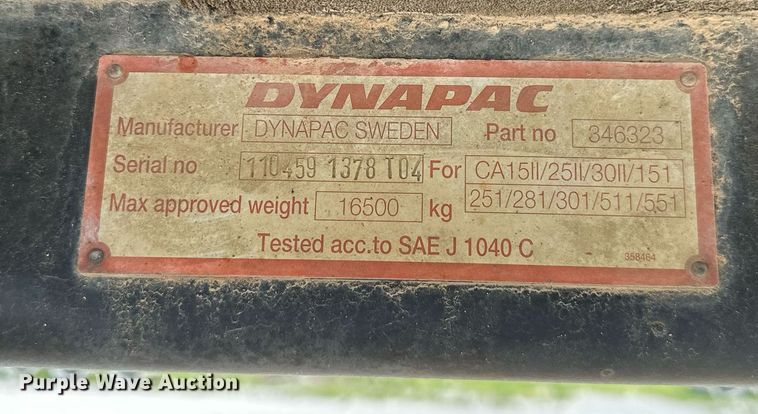 image for item OG9162 1996 Dynapac CA251  single drum roller