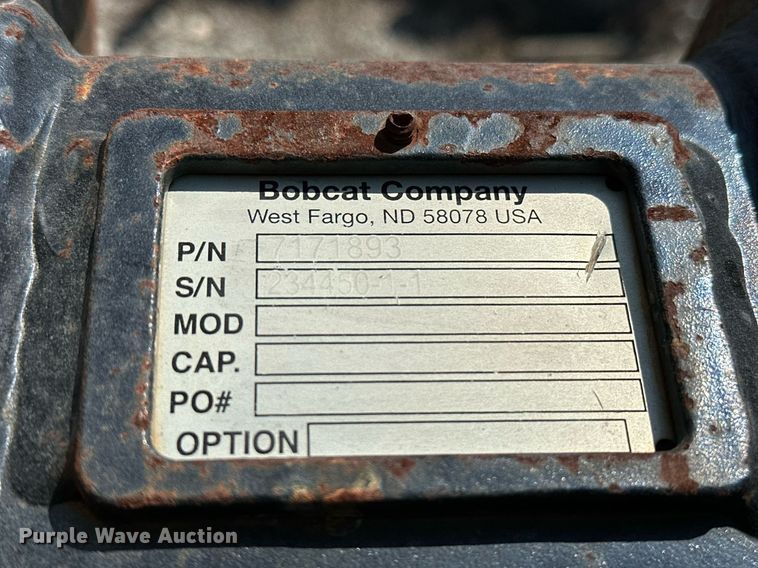 image for item OG9198 Bobcat  excavator bucket