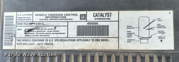 image for item OG9221 2002 Chevrolet 1500  pickup truck