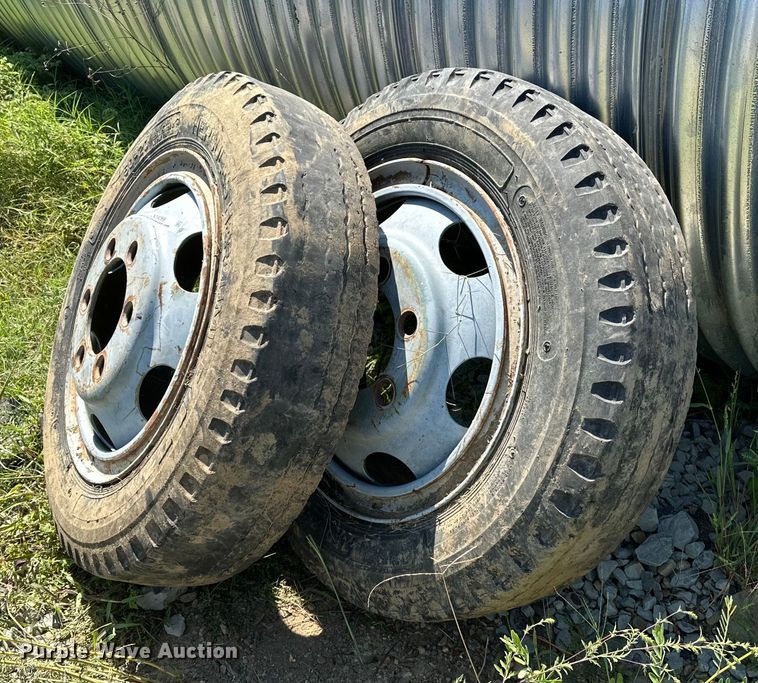 image for item OG9269 (2) Hercules Hercumile 7.50-20 tires and wheels