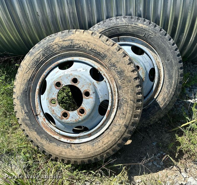 image for item OG9269 (2) Hercules Hercumile 7.50-20 tires and wheels