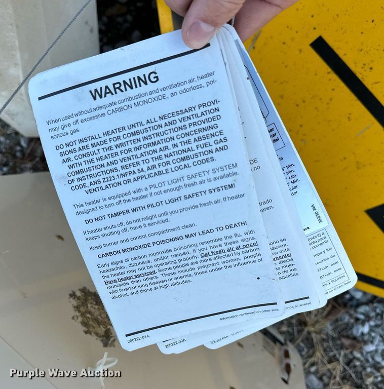 image for item OG9277 (2) Procom MG1TIR heaters