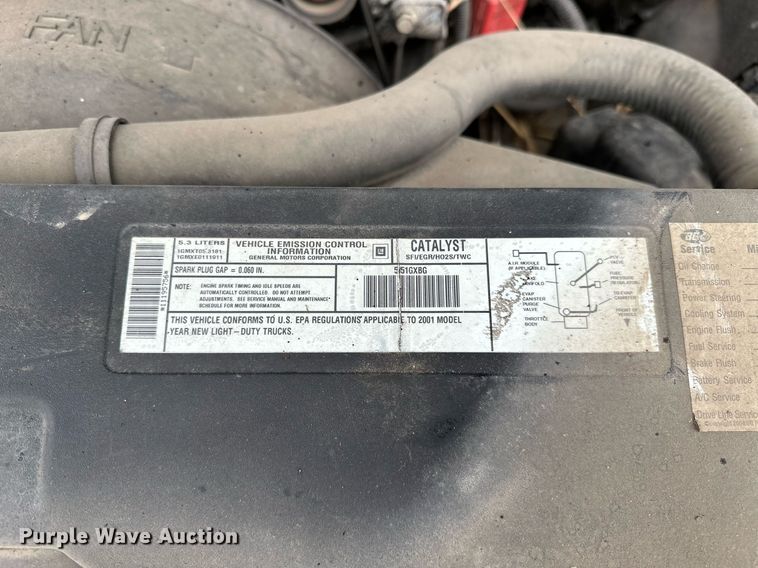 image for item OG9281 2001 Chevrolet Silverado 1500  Ext. Cab pickup truck