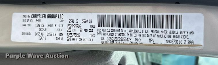 image for item OG9285 2009 Dodge Nitro  SUV