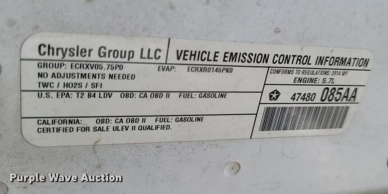 image for item OG9348 2014 Dodge Charger Police