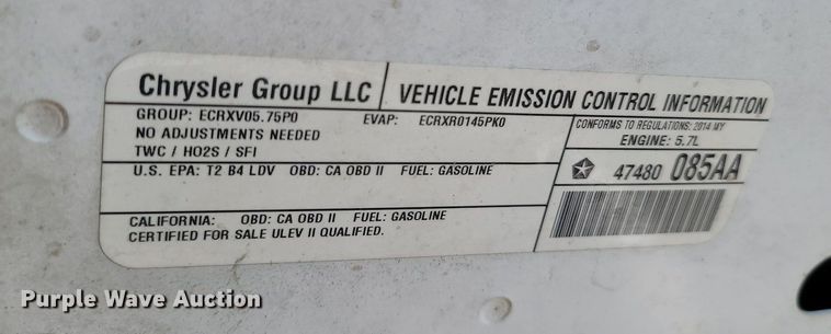 image for item OG9348 2014 Dodge Charger Police