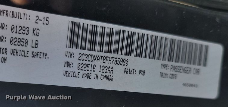 image for item OG9350 2015 Dodge Charger Police