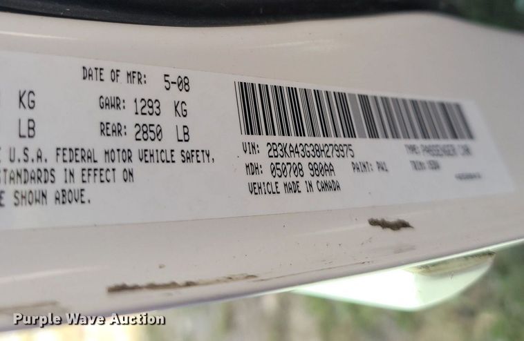 image for item OG9353 2008 Dodge Charger