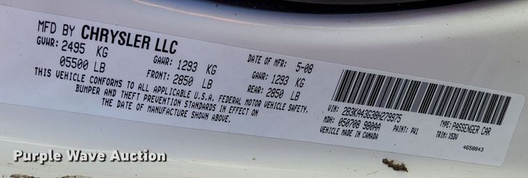 image for item OG9353 2008 Dodge Charger