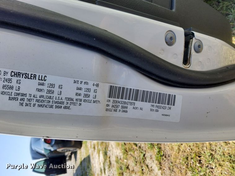 image for item OG9354 2008 Dodge Charger