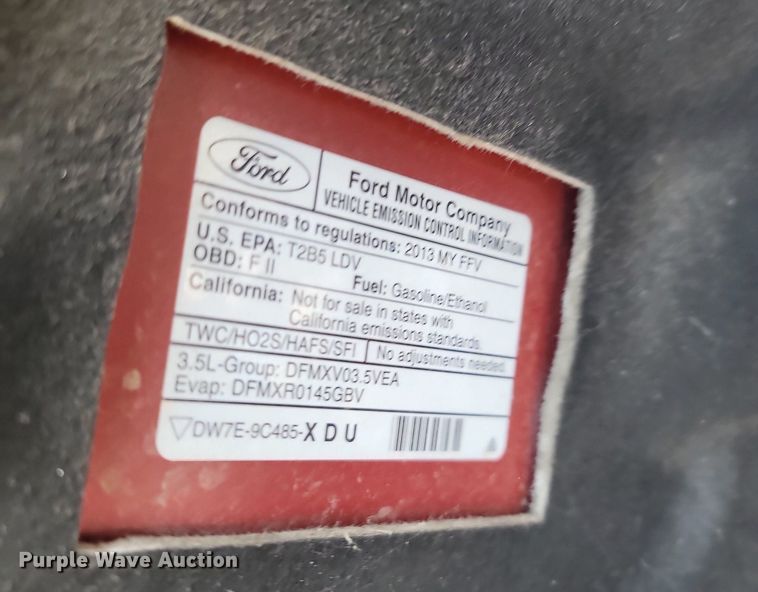 image for item OG9356 2013 Ford Taurus SEL