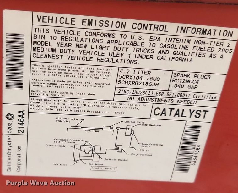 image for item OG9362 2005 Dodge Ram 1500  Quad Cab pickup truck