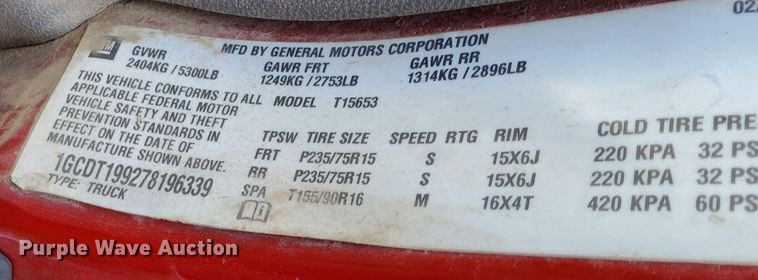 image for item OG9364 2007 Chevrolet Colorado  Ext. Cab pickup truck