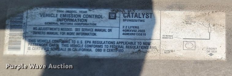 image for item OG9367 2004 Chevrolet Malibu