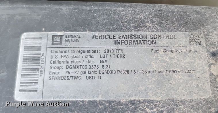 image for item OG9369 2013 Chevrolet Tahoe Police  SUV