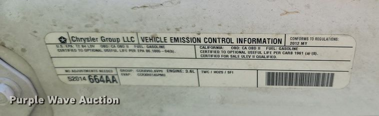 image for item OG9370 2012 Dodge Charger Police