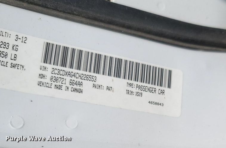 image for item OG9370 2012 Dodge Charger Police