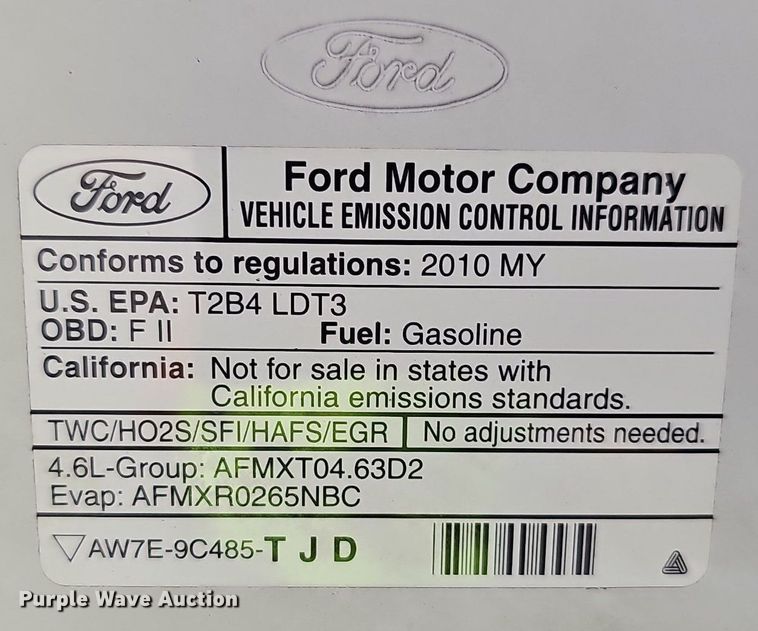 image for item OG9391 2010 Ford F150  SuperCrew pickup truck