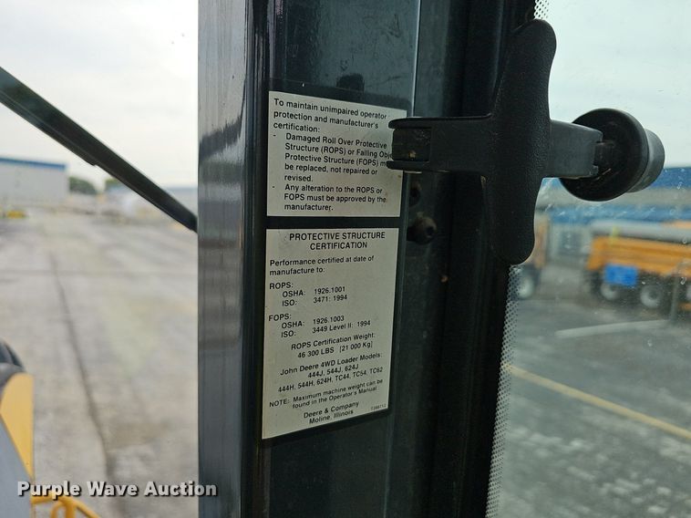 image for item OG9397 2007 John Deere 444J  high lift wheel loader