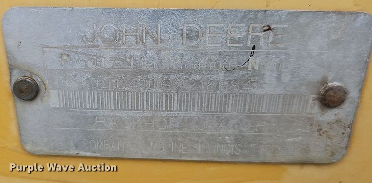 image for item OG9398 2003 John Deere 410G  backhoe