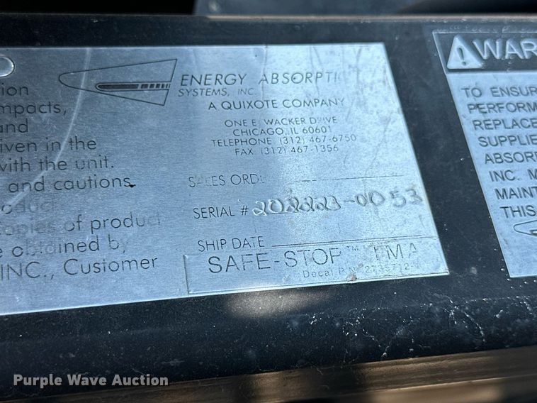 image for item DJ6191 2003 Trinity Safe-Stop TMA 100K  crash attenuator