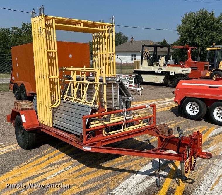 image for item DJ6194 1982 Supreme  utility trailer with scaffolding