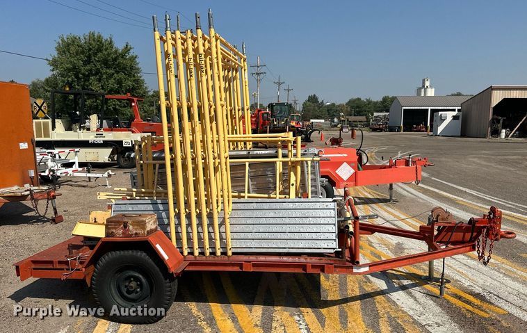 image for item DJ6194 1982 Supreme  utility trailer with scaffolding