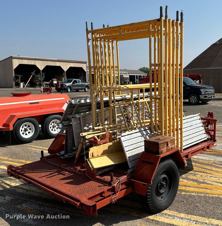 image for item DJ6194 1982 Supreme  utility trailer with scaffolding