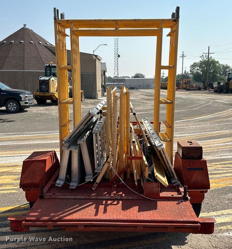 image for item DJ6194 1982 Supreme  utility trailer with scaffolding