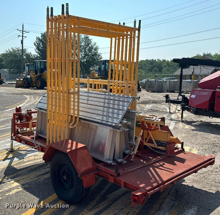 image for item DJ6194 1982 Supreme  utility trailer with scaffolding