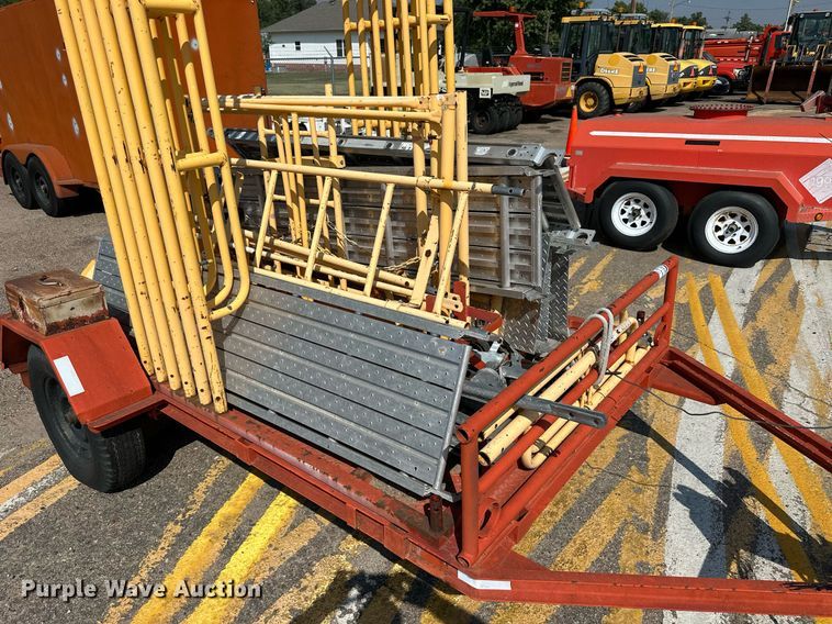image for item DJ6194 1982 Supreme  utility trailer with scaffolding