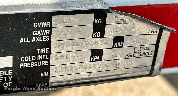 image for item DJ6197 (2) 2007 K&K Systems 2000R25 radar speed trailers