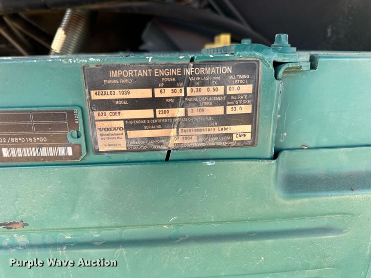 image for item DJ6201 2004 Volvo L30B  wheel loader