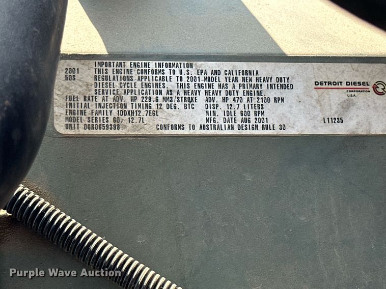 image for item DJ6215 2002 Sterling LT9513  semi truck