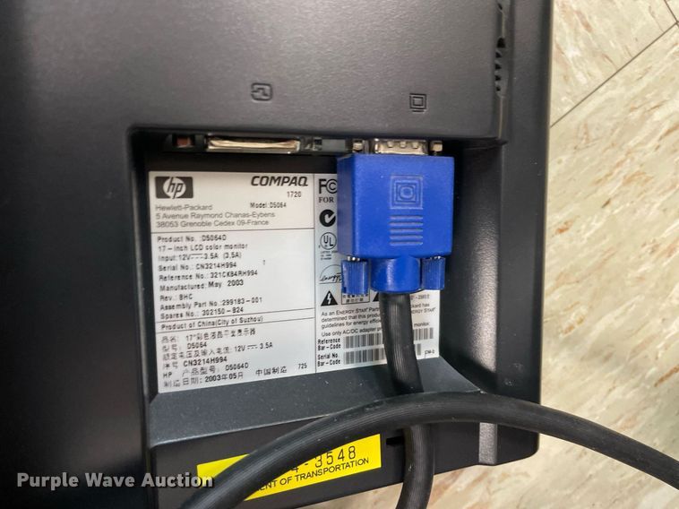 image for item LV9828 (36) HP monitors