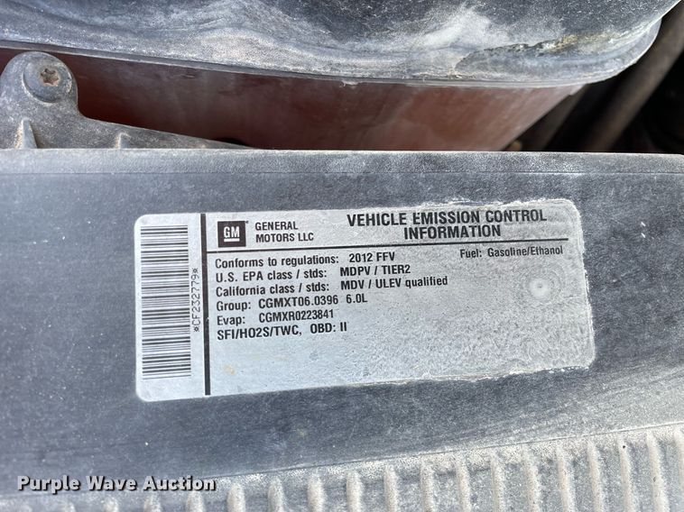 image for item LV9841 2012 Chevrolet Silverado 2500HD  pickup truck