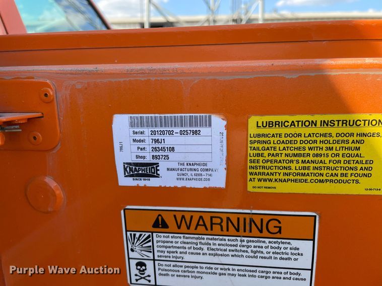 image for item LV9842 2012 Chevrolet Silverado 2500HD  utility bed pickup truck