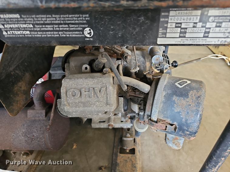 image for item MP9502 2001 Homelite LRXE5600  generator