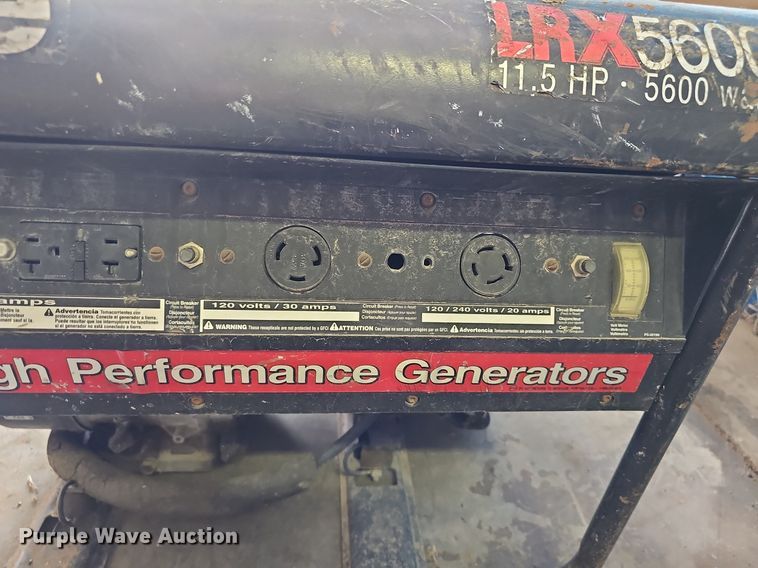 image for item MP9502 2001 Homelite LRXE5600  generator