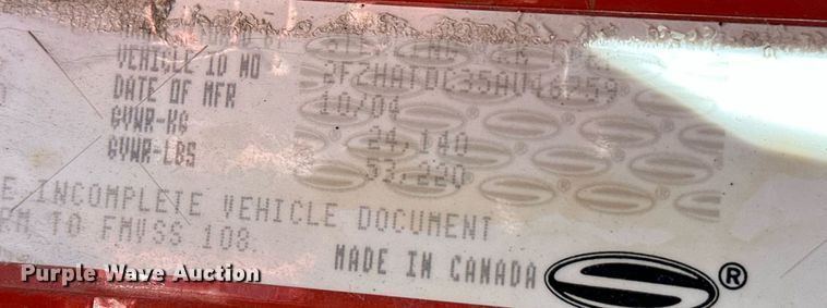 image for item NF9140 2005 Sterling LT7500  dump truck