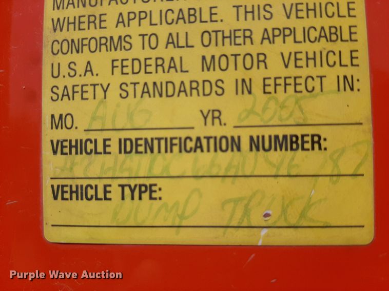 image for item NF9141 2006 Sterling LT7500  dump truck